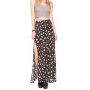 Brandy Melville Sunflower Maxi Skirt
